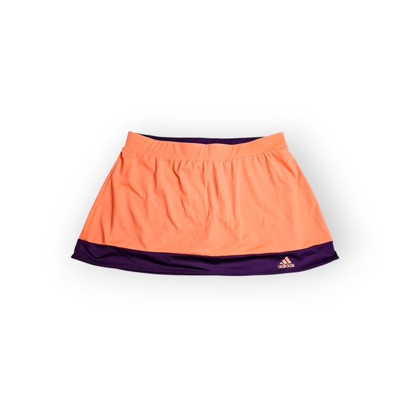 Adidas Climalite Athletic Tennis Skort Orange & Purple Medium - Picture 2 of 6